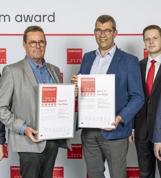 moreganic certified latex wins "The Best of The Best" award at interzum 2025