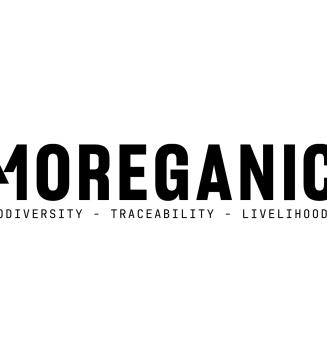 MOREGANIC logo: Regenerosity, Traceability, Livelihoods.
